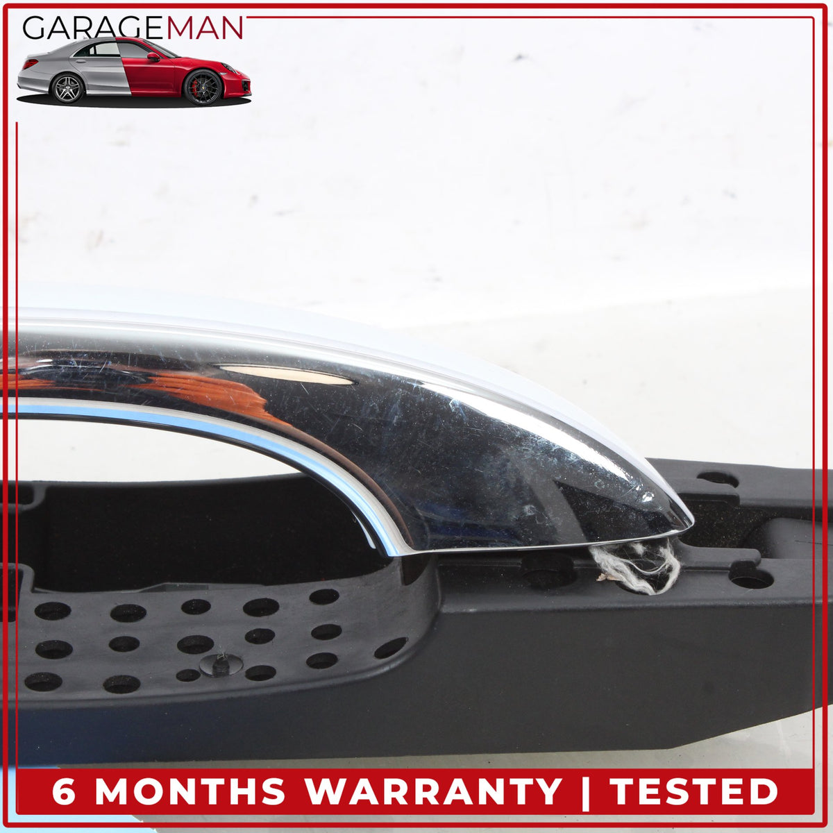 2011-2018 Audi A8 S8 Rear Left Exterior Door Handle Glacier White Metallic OEM