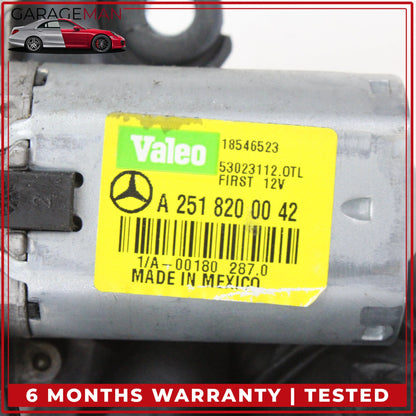 2006-2019 Mercedes W164 ML350 GL450 R350 Rear Glass Windshield Wiper Motor OEM