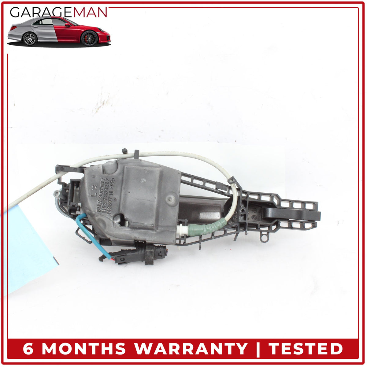 2012-2018 BMW 328i F30 Rear Left Exterior Door Handle Carbon Fiber 7332267 OEM