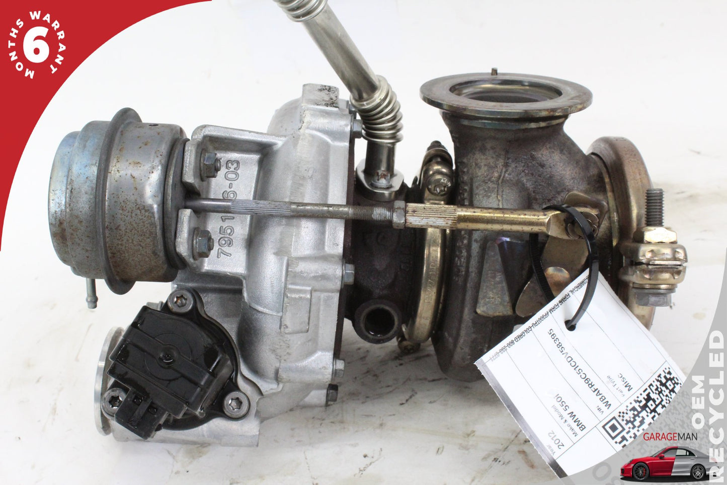2008-2017 BMW 550i F10 Right or Left Side Turbocharger Garrett 7576985