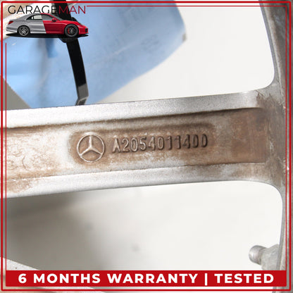 2015-2023 Mercedes W205 C300 Rear Side Wheel Rim 8.5JX19 H2 ET52 2054011400 OEM