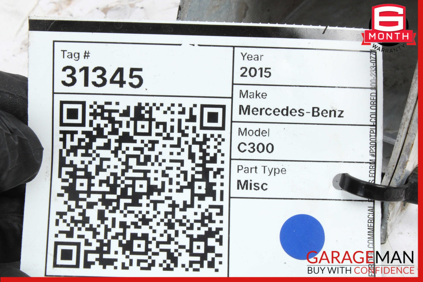 2015-2023 Mercedes W205 C300 Front Right Bumper Reinforcement Impact Bar OEM