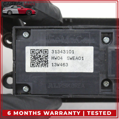 2014-2018 Volvo S60 X60 V60 Front Left Master Window Control Switch 31343101 OEM