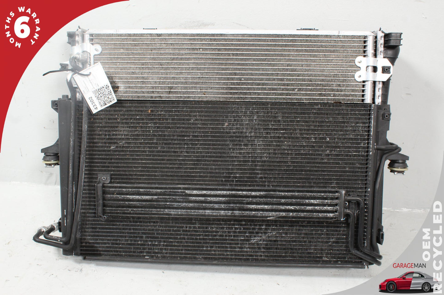 2008-2010 Porsche Cayenne 957 Engine Cooling Radiator AC A/C Condenser Assy OEM