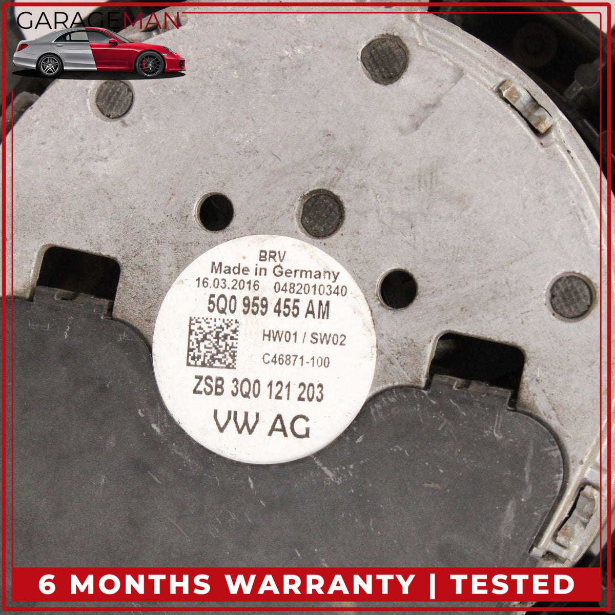 2015-2023 Audi TTS TT S3 A3 Radiator Cooling Fan Motor 5Q0959455AM OEM