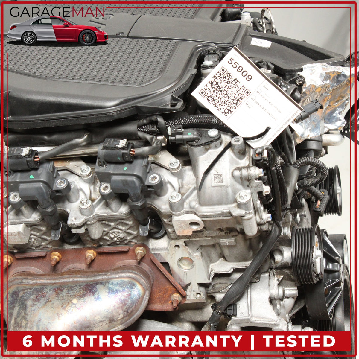2012-2016 Mercedes W212 E350 AWD 3.5L V6 Engine Motor Assembly 276.952 OEM 85K