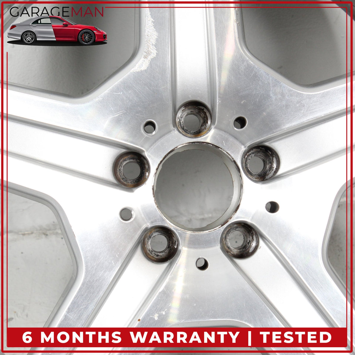 2007-2011 Mercedes W221 S550 S600 Front 5 Spoke Wheel Rim 8.5JX19 H2 ET43 OEM