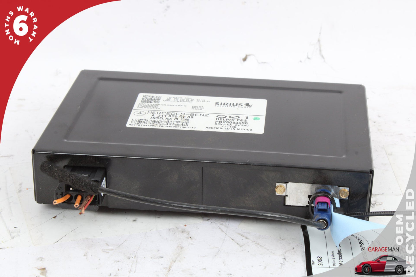 03-08 Mercedes E350 E-Class W211 Sirius Satellite Radio Receiver 2118703389
