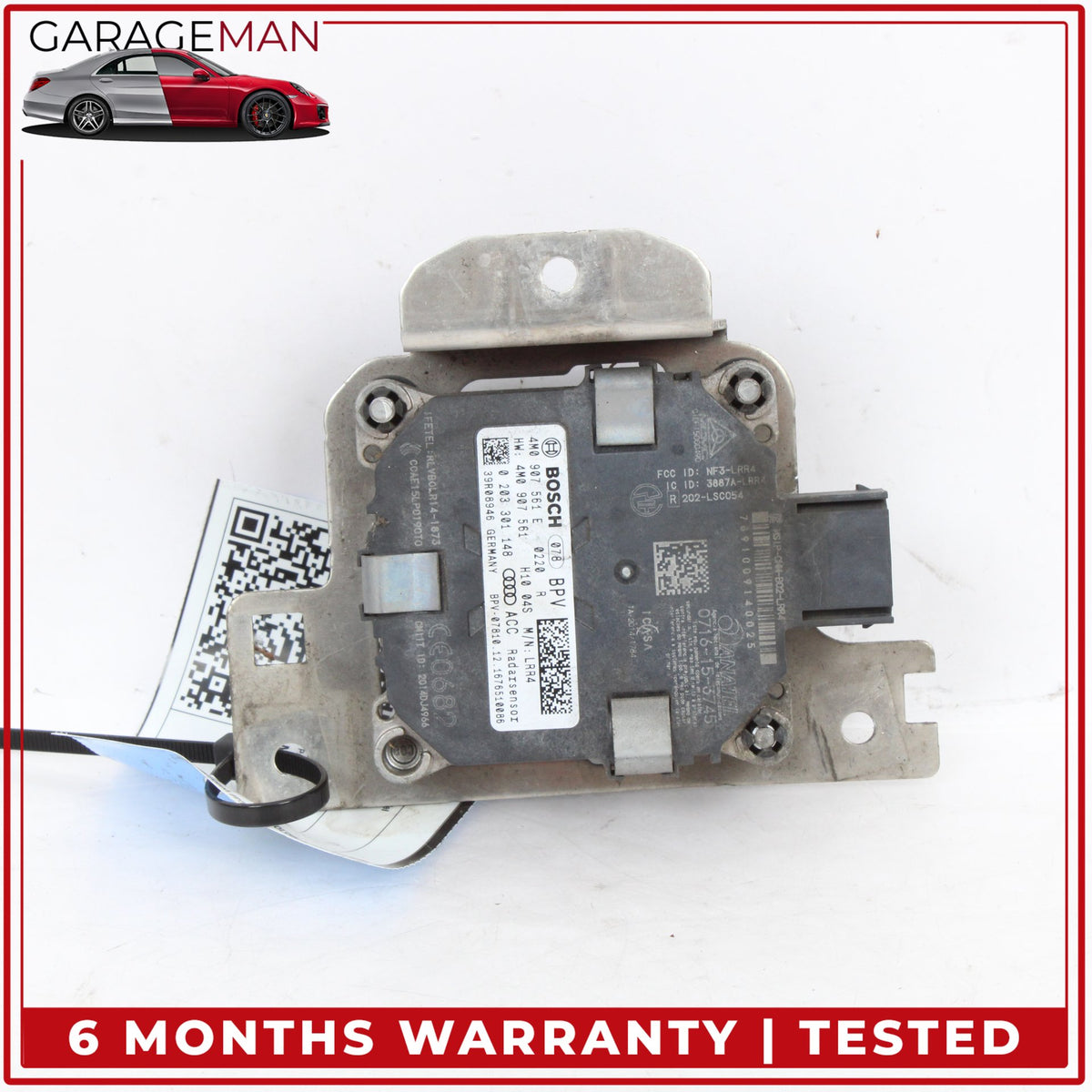 2017-2019 Audi Q7 Front Right Cruise Control Radar Sensor Module 4M0907561E OEM