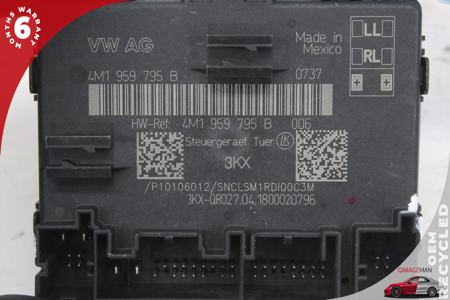 2018 Audi Q5 Rear Left/Right Door Control Module 4M1959795B Genuine OEM