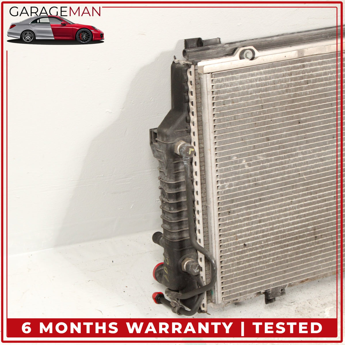 2001-2004 Mercedes R170 SLK320 Engine Cooling Radiator AC A/C Condenser OEM