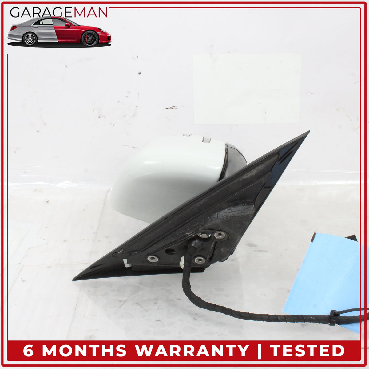 2014-2019 Mercedes W117 CLA250 Left Side Door Rear View Mirror Calcite White OEM