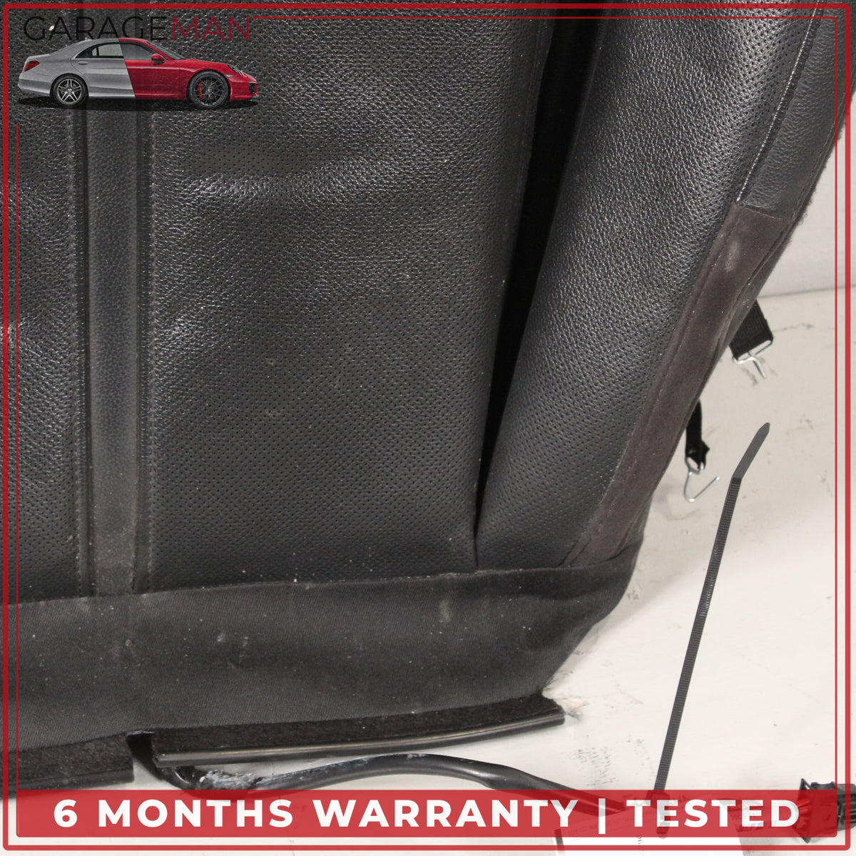 2011-2018 Audi A8 Front Left Driver Side Lower Bottom Seat Cushion Black OEM