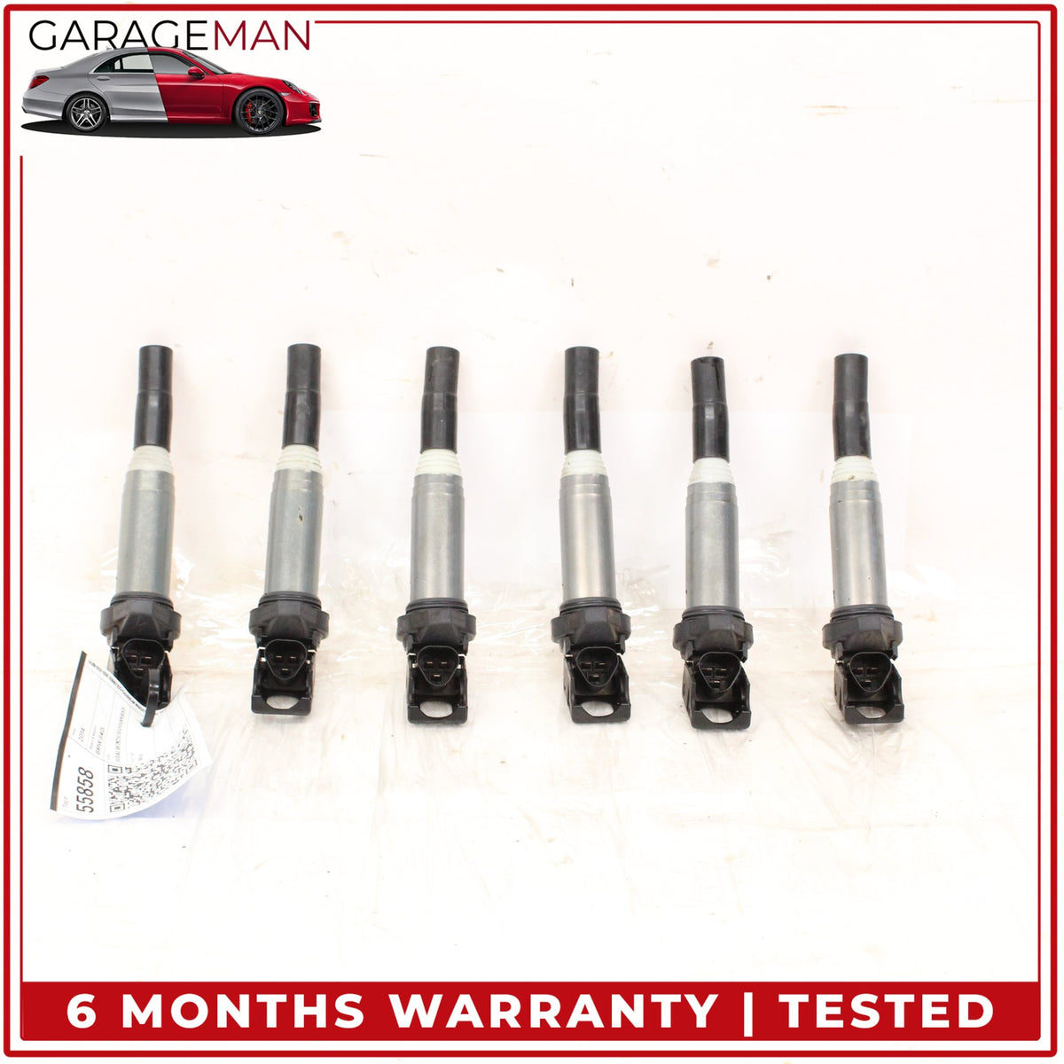 2012-2019 BMW 640i 3.0L N55 Engine Motor Ignition Coils Set of 6 8616153 OEM