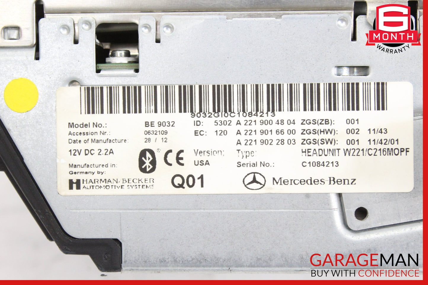 2010-2013 Mercedes W221 S550 Head Unit Navigation Command CD Audio OEM