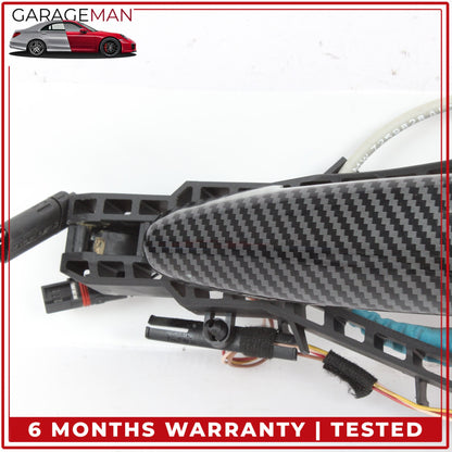 2012-2018 BMW 328i F30 Front Left Exterior Door Handle Carbon Fiber 7321639 OEM
