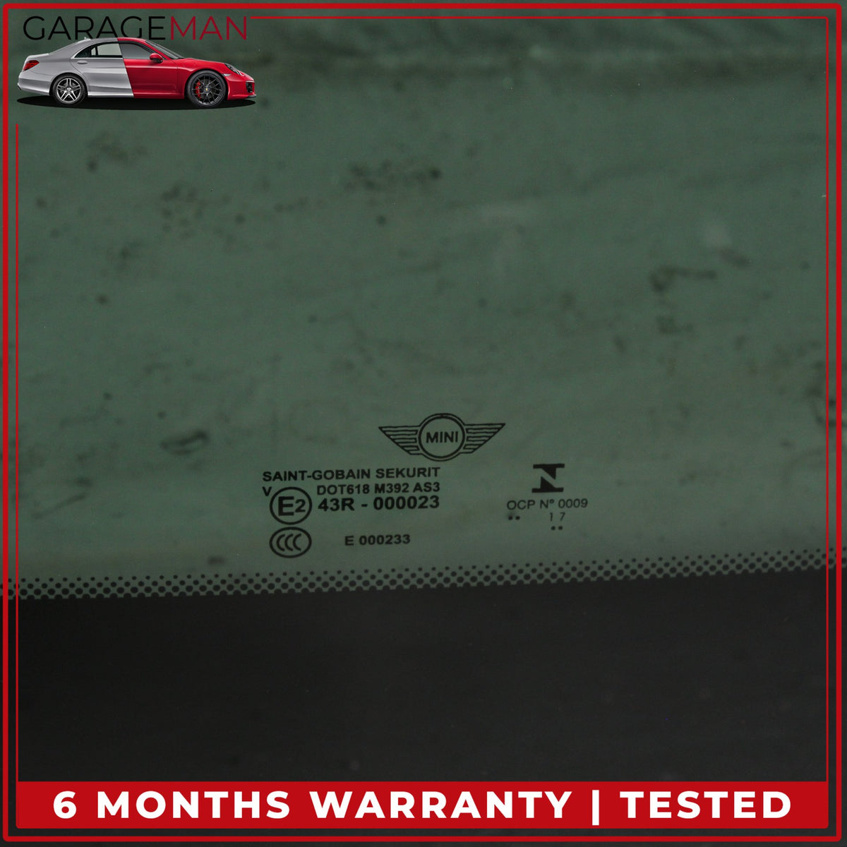 2014-2023 Mini Cooper Rear Fixed Panoramic Sunroof Sun Roof Glass 10022589 OEM
