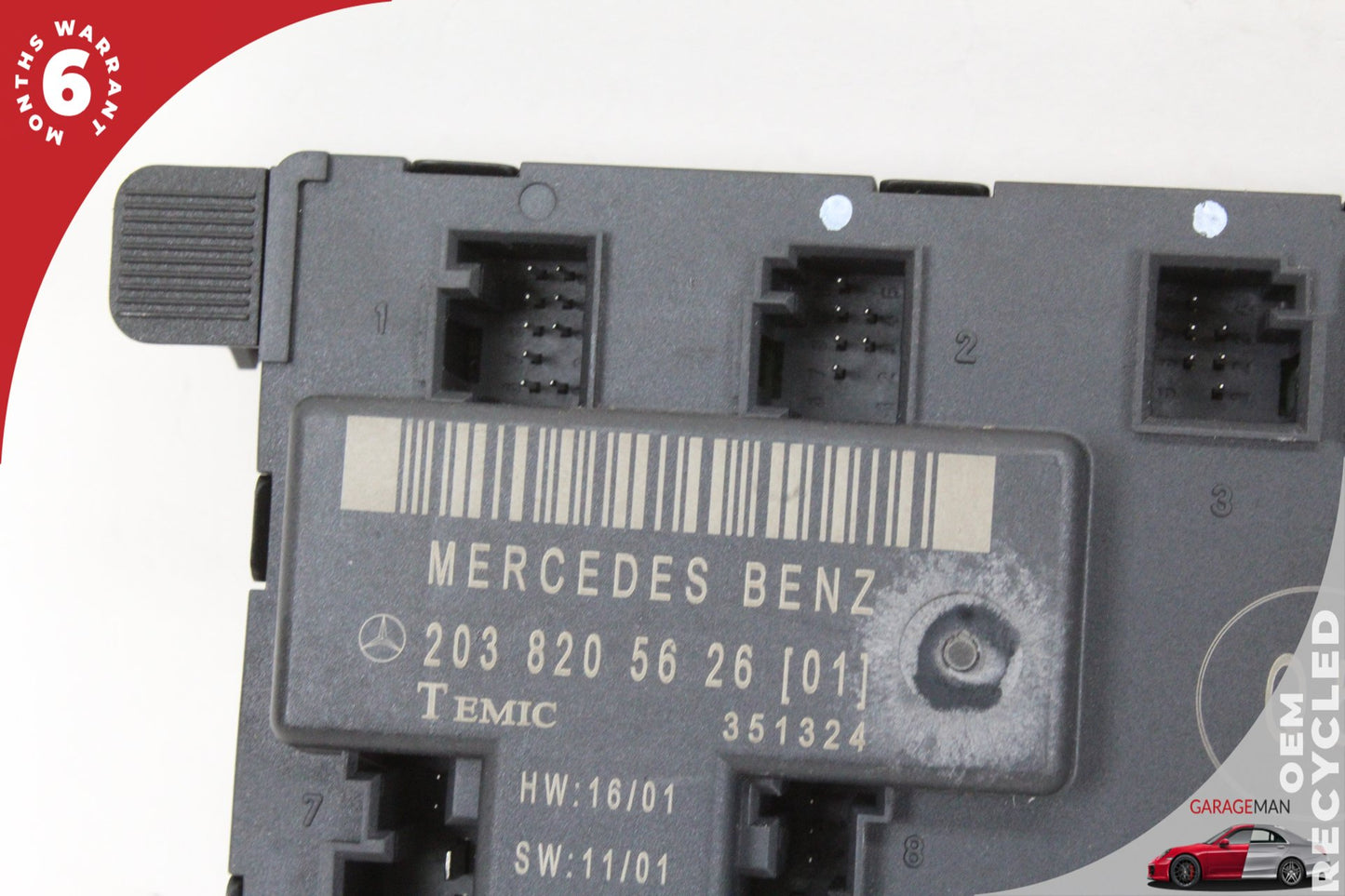 01-07 Mercedes-Benz C240 W203 Right Front Door Control Module 2038205626