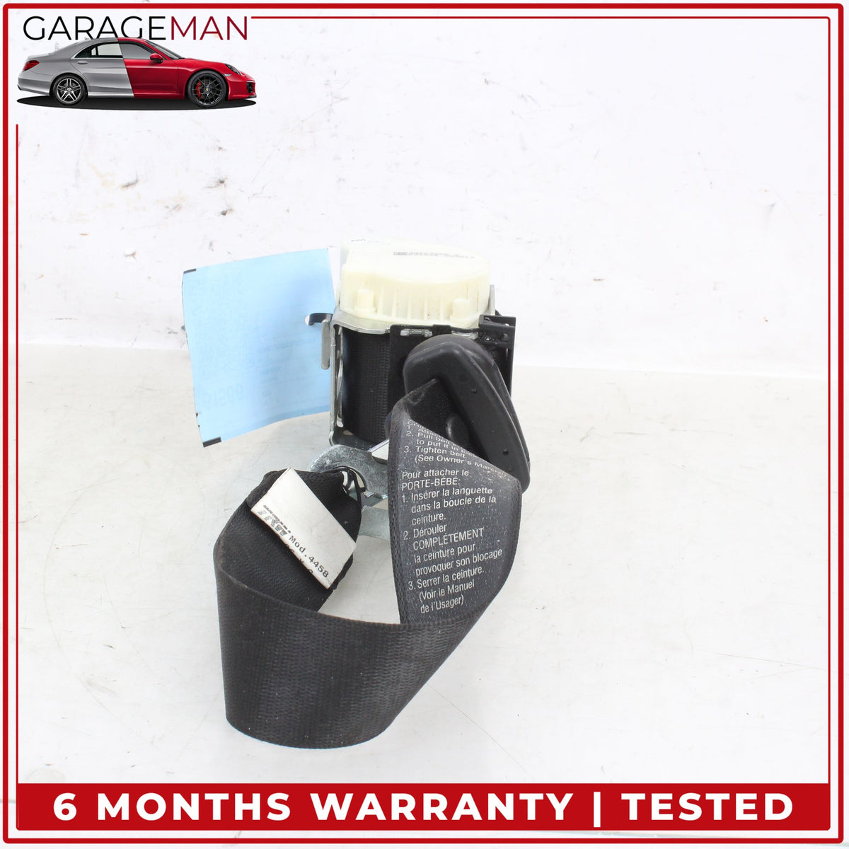 2004-2010 BMW 650i E64 Convertible Rear Upper Seat Belt Retractor 7918753 OEM