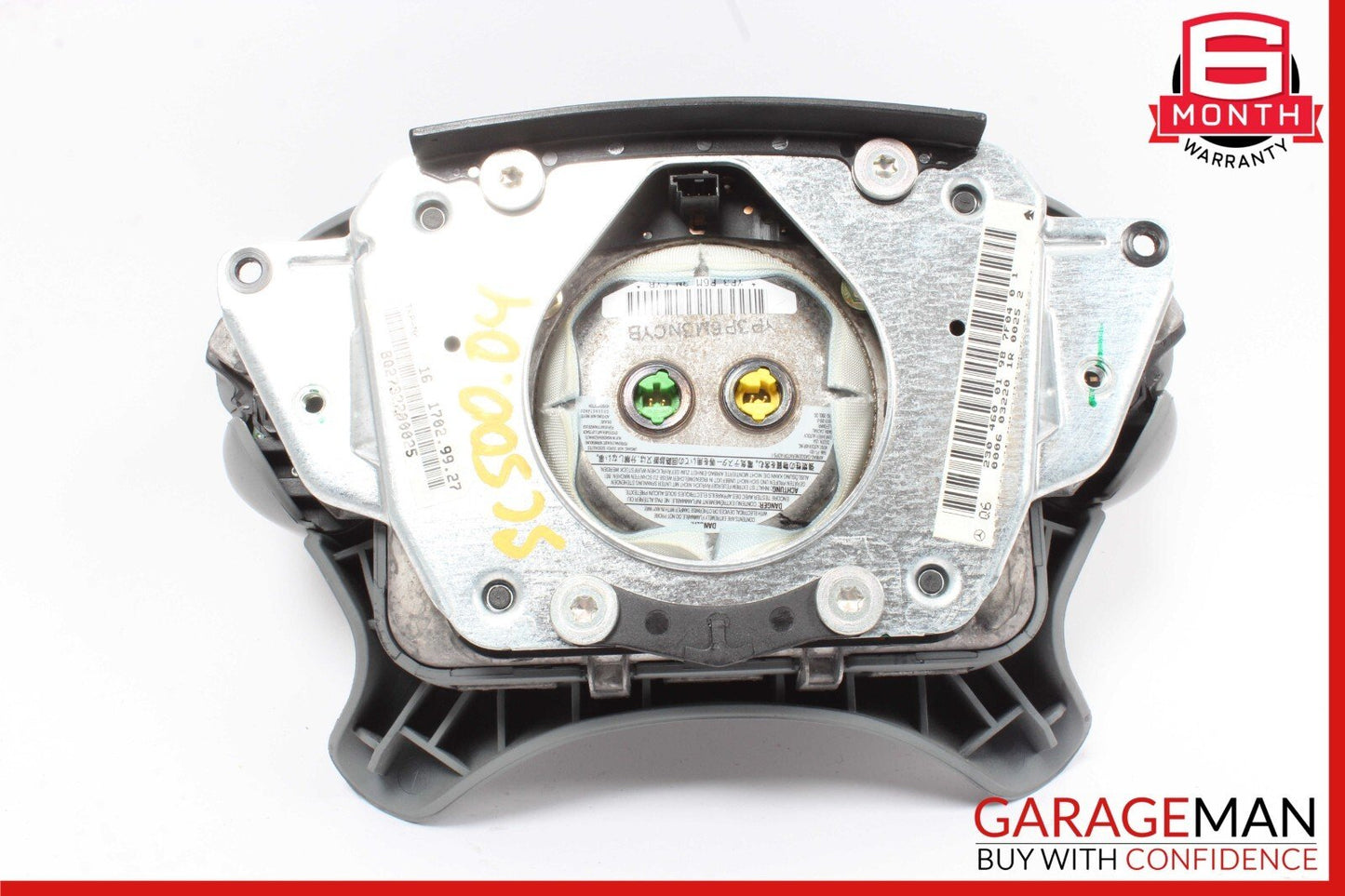 03-12 Mercedes R230 SL500 CLS500 Steering Wheel Airbag Air Bag Leather Gray OEM