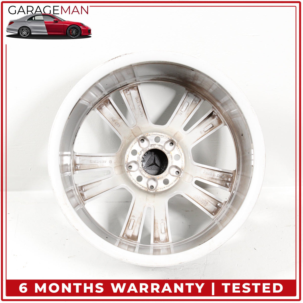 2014-2016 Mercedes W212 E350 Twin 5 Spoke Wheel Rim 8.5JX18H2ET48 2124015702 OEM