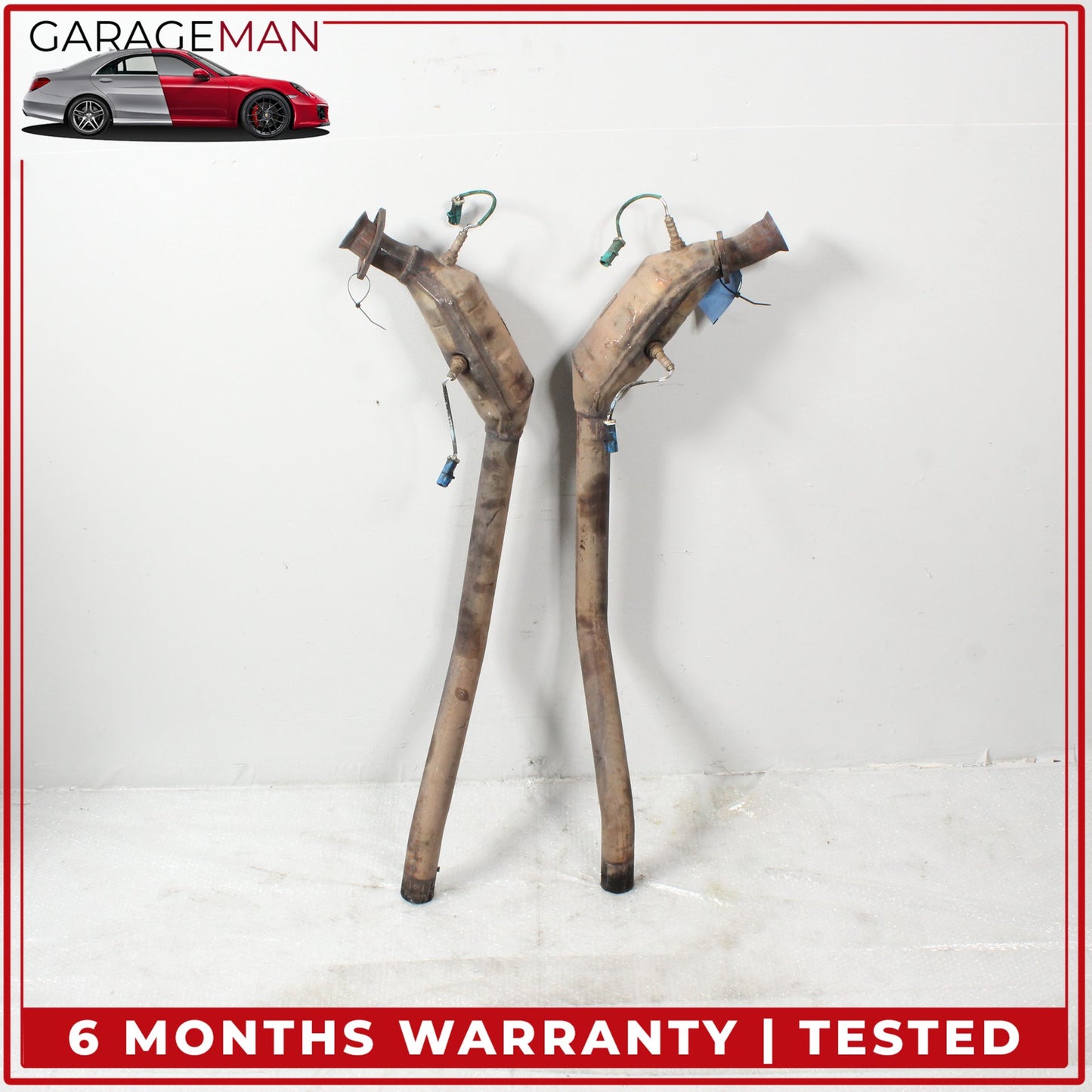 2002-2005 Ford Thunderbird RWD Left and Right Side Exhaust Downpipe Set OEM
