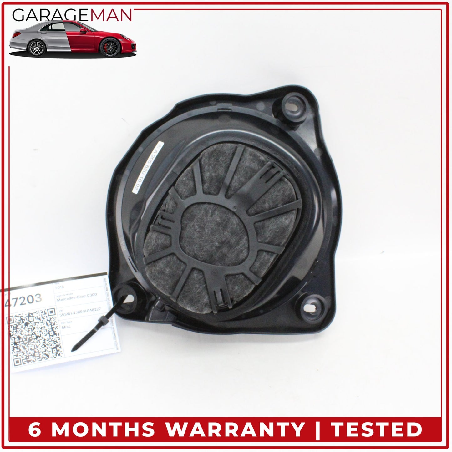 2015-2020 Mercedes W205 C300 Under Dash Audio Sound Subwoofer 2058201602 OEM