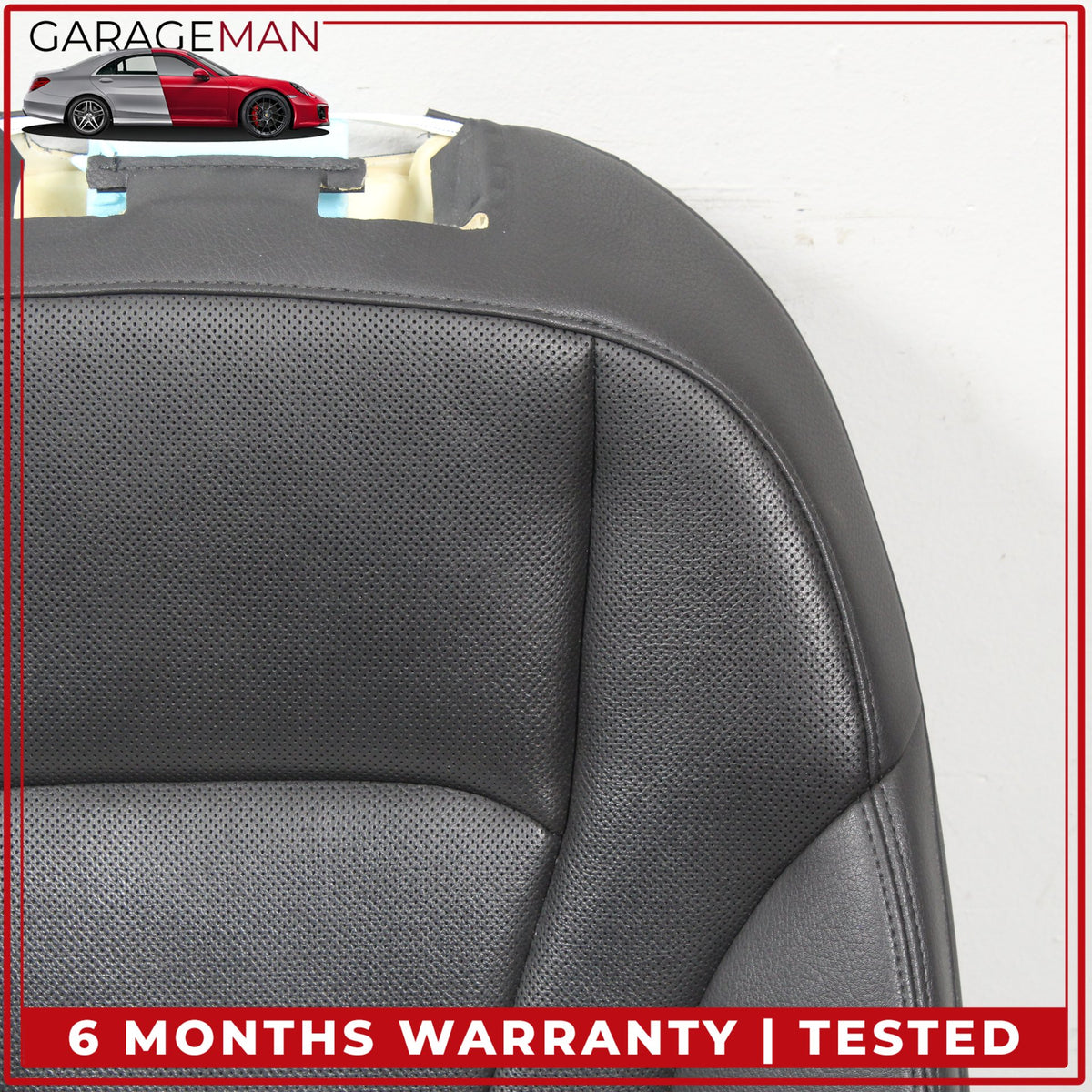 2017-2024 Audi Q7 SUV Front Left Side Top Upper Seat Cushion Leather Black OEM