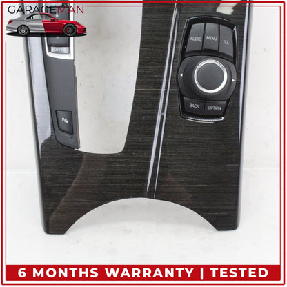 2011-2018 BMW X3 X4 320i Center Console iDrive Control Switch w/ Trim Wood OEM