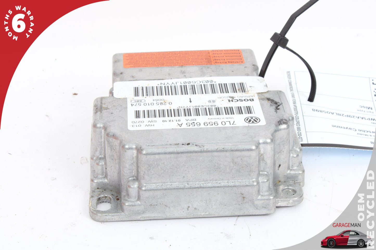 2008 Porsche Cayenne 9PA Airbag Air Bag Sensor SRS Control Module 7L0959655 Genuine