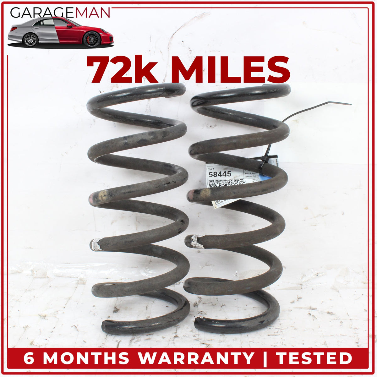 2010-2016 Porsche Panamera 970 AWD Rear Coil Spring Pair 97033353116 OEM