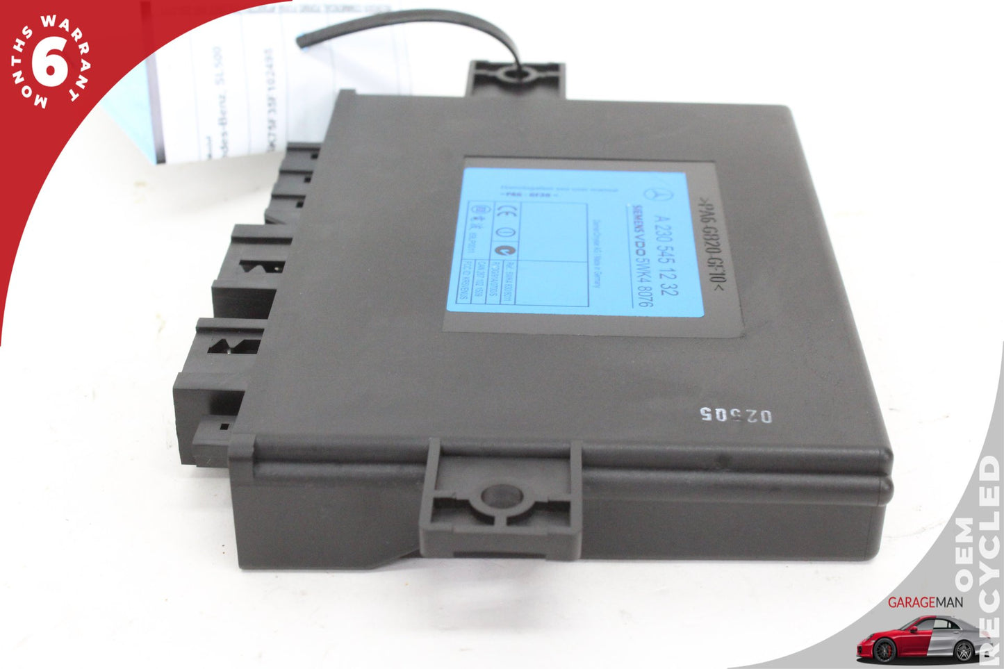 03-06 Mercedes SL500 R230 Keyless Go Entry Control Module 2305451232 OEM