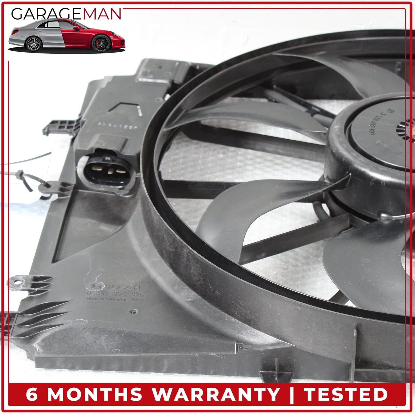 2008-2020 Mercedes W117 CLA250 Engine Radiator Cooling Fan Motor w/ Shroud OEM