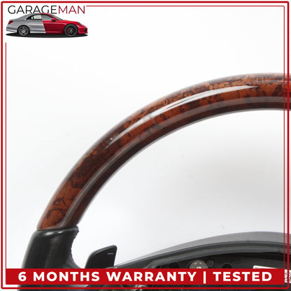 2010-2014 Mercedes W216 CL550 Steering Wheel w/ Paddle Shifters Wood OEM