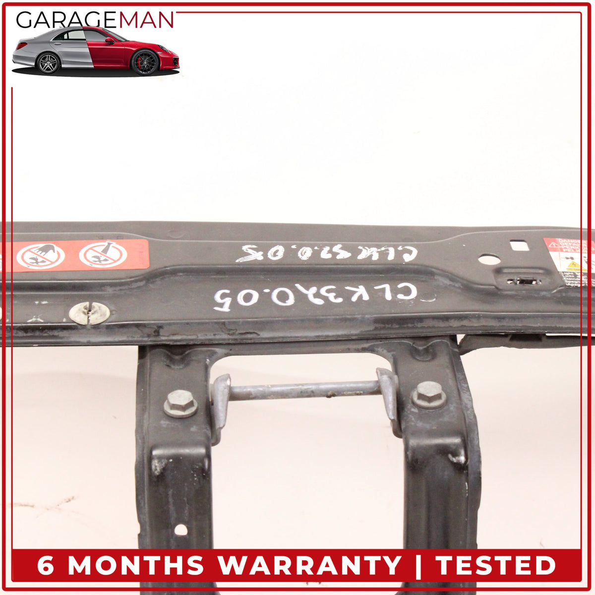 2003-2009 Mercedes W209 CLK320 Upper Radiator Support Bracket 1298172820 OEM