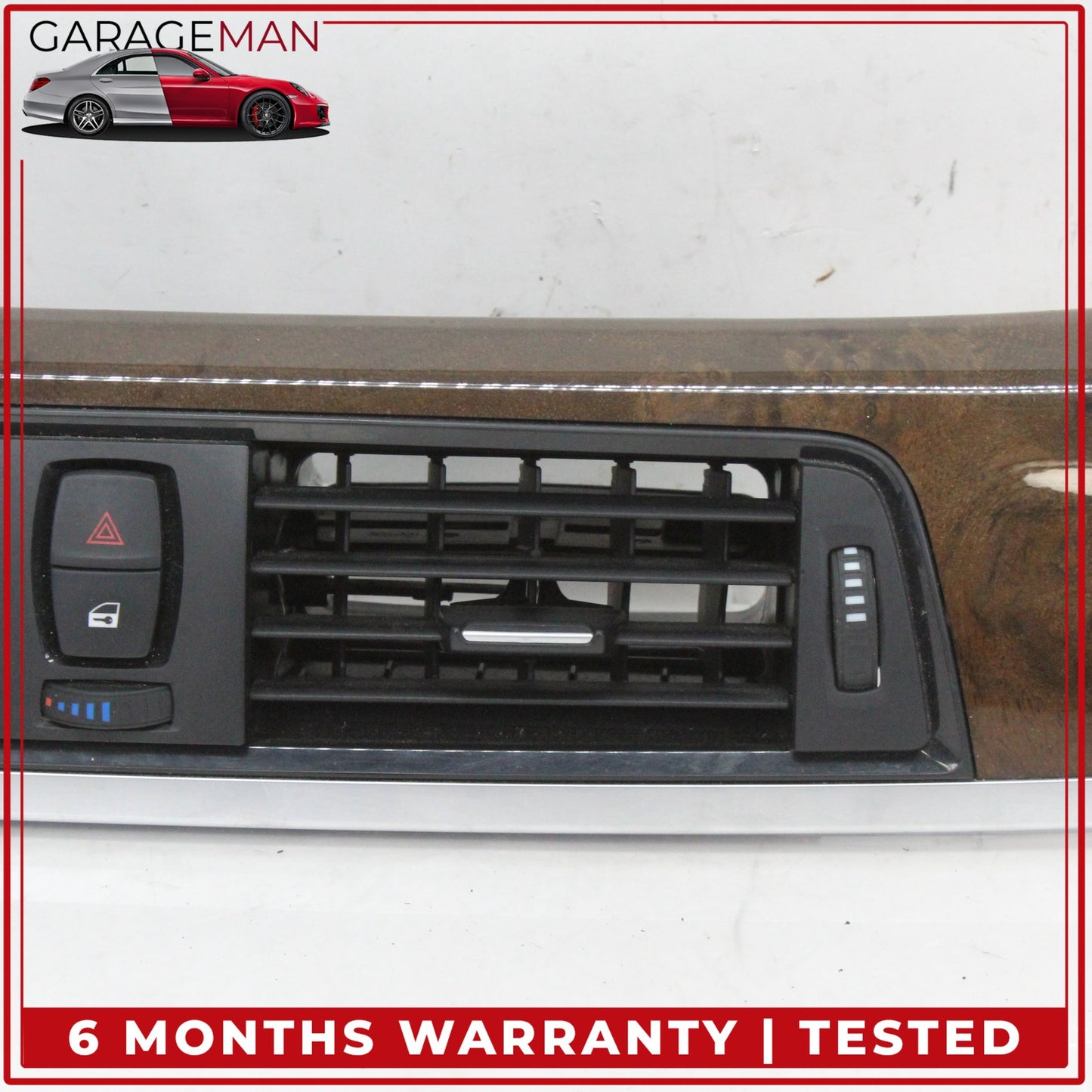 2012-2020 BMW 430i F36 Front Dash Center AC Air Vent Panel w/ Hazard Light OEM