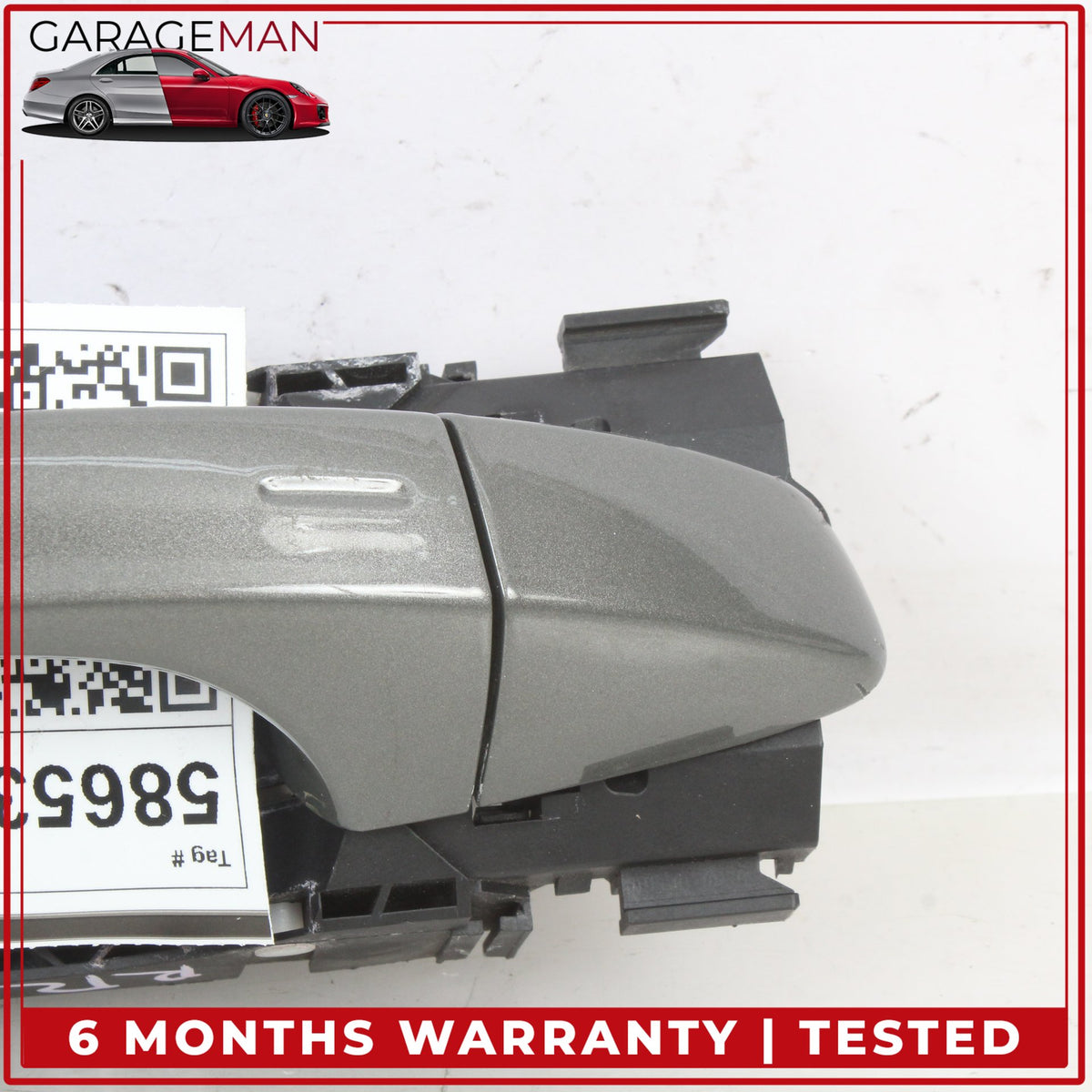 2019-2025 Audi Q3 Rear Right Side Exterior Door Handle Gray Metallic OEM