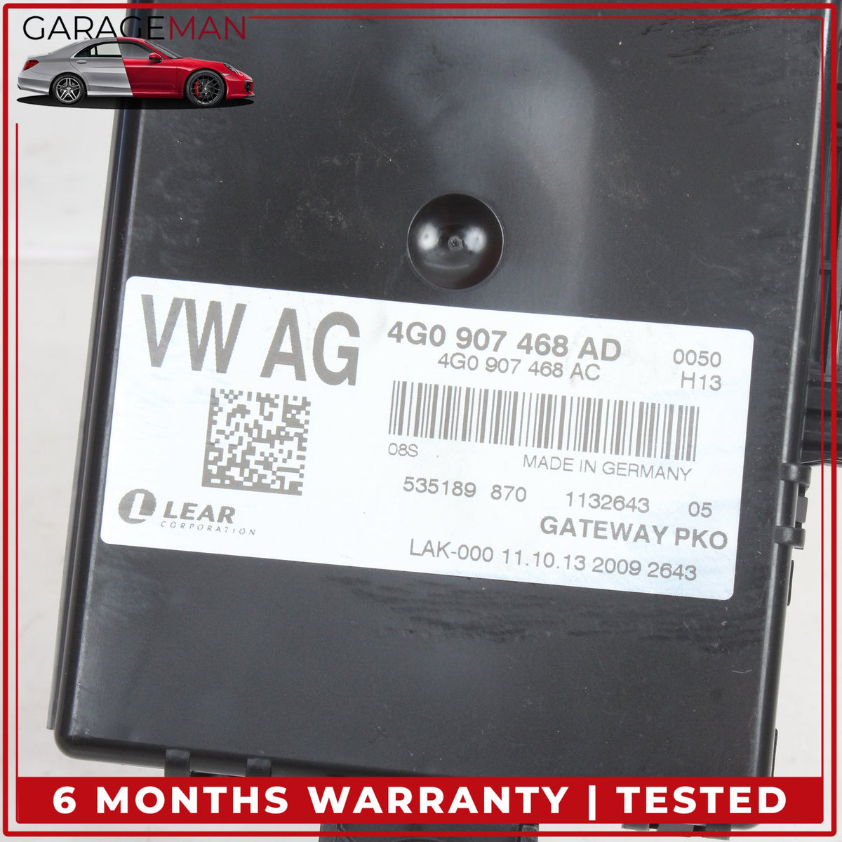 2012-2018 Audi A6 A7 Gateway Interface Control Module Unit 4G0907468AD OEM
