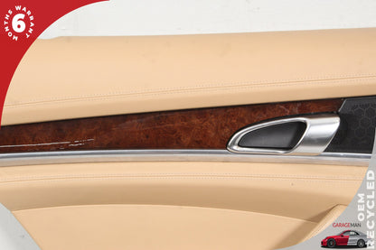 2010-2016 Porsche Panamera 970 Rear Left Driver Side Door Trim Panel Beige OEM