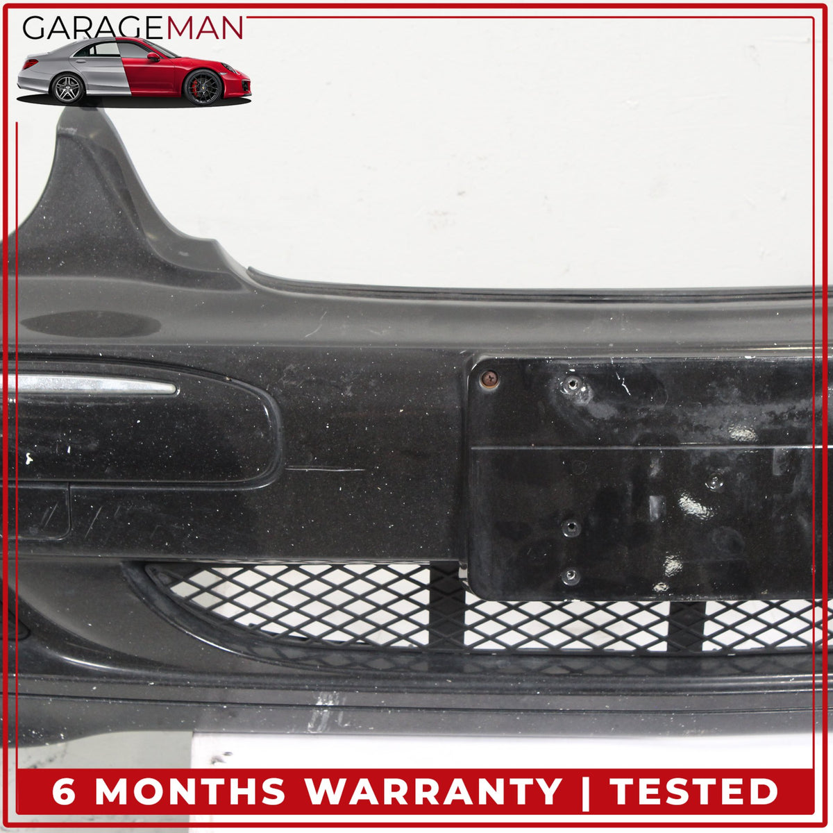 2000-2003 Mercedes W210 E320 E500 Front Bumper Cover Assembly Black OEM