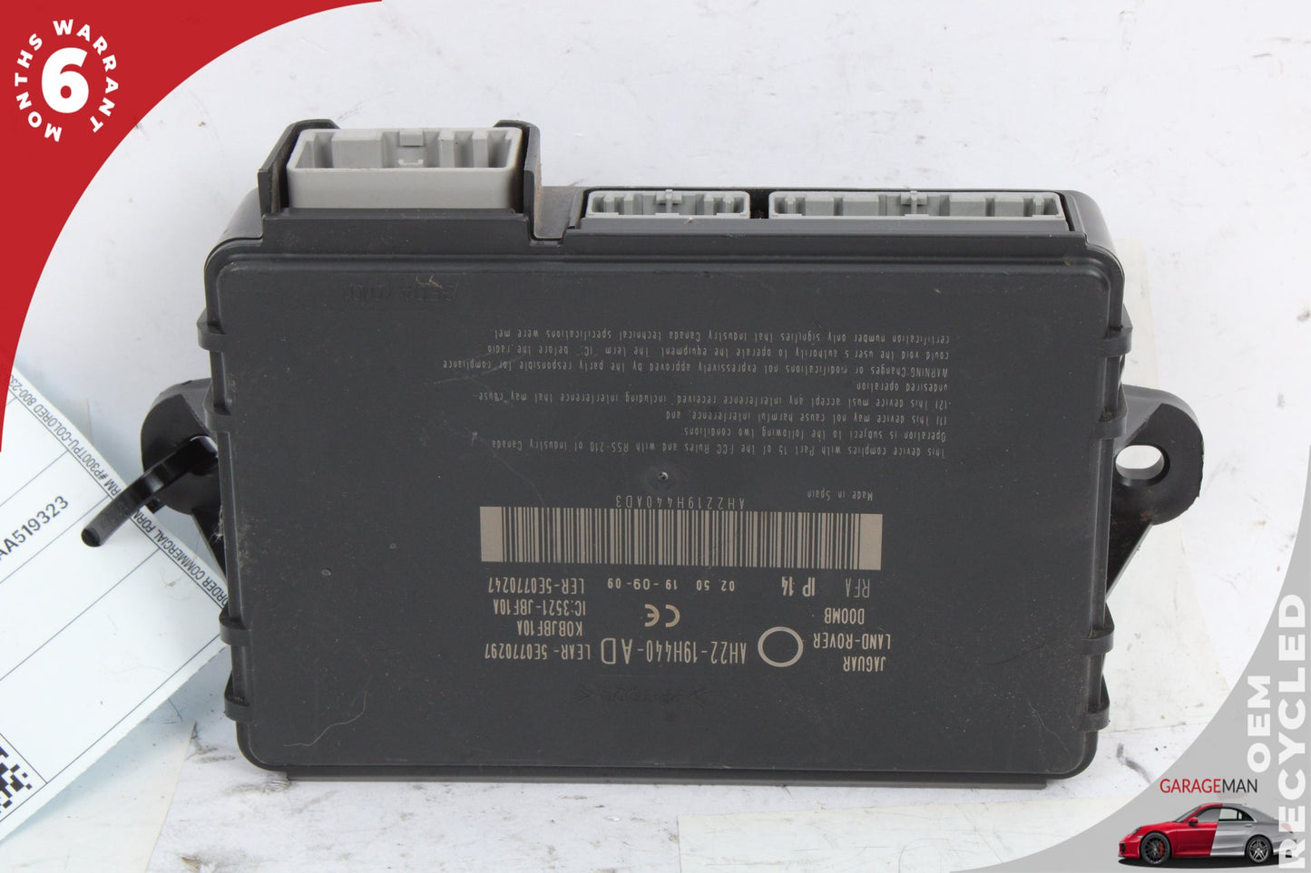 2010-2013 Land Rover LR4 SUV Keyless Entry Module AH2219H440AD OEM