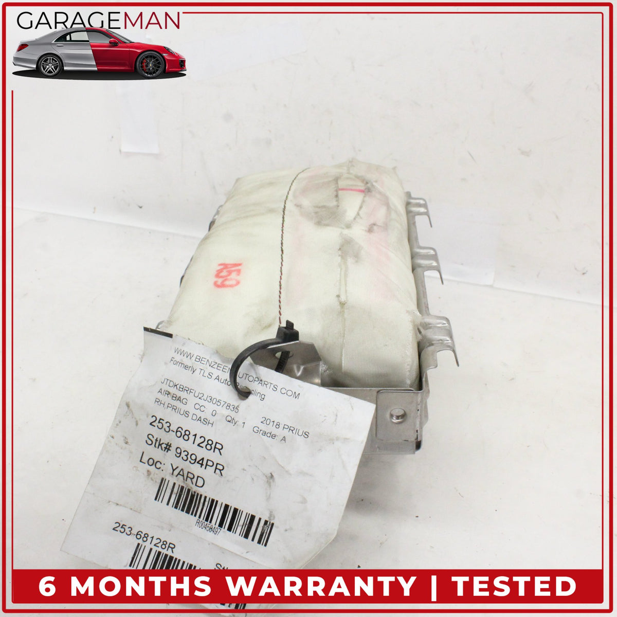 2016-2022 Toyota Prius Front Right Side Dashboard Airbag Air Bag 253-68128R OEM