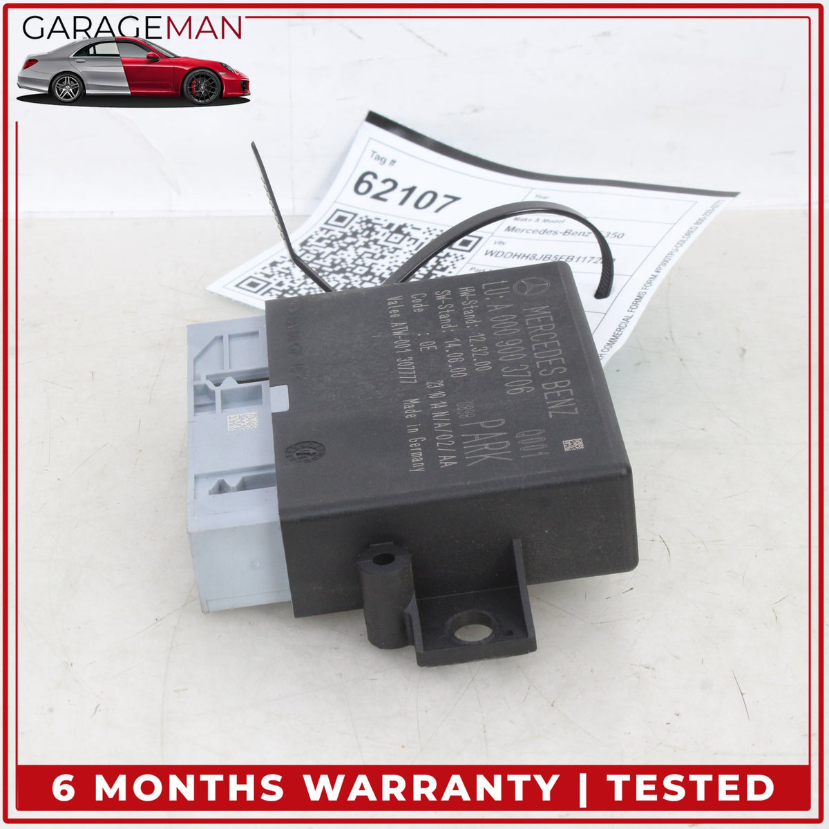 2014-2016 Mercedes W212 E350 Wagon Parking Assist Control Module 0009003706 OEM