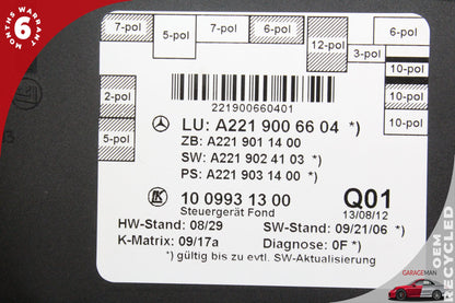 2007-2013 Mercedes W221 S550 S400 Rear Left or Right Door Control Module OEM