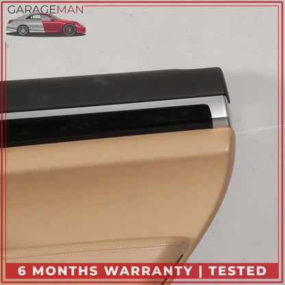 2011-2018 Porsche Cayenne 958 Rear Right Side Door Trim Cover Panel Beige OEM