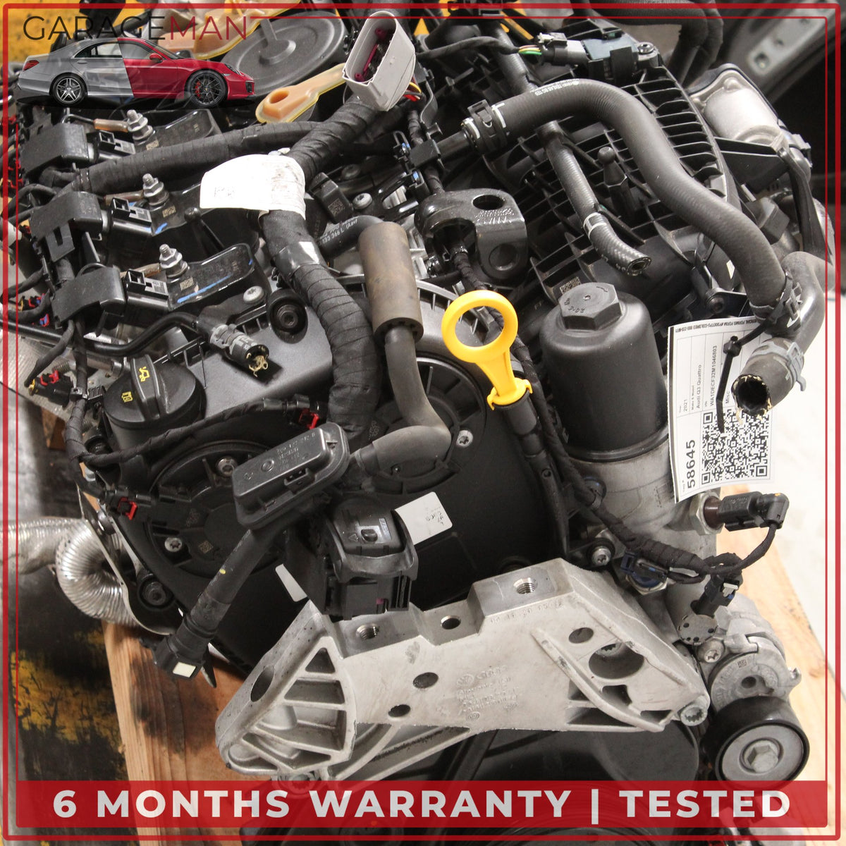 2019-2025 Audi Q3 A3 AWD 2.0L Engine Motor Assembly 06K100040J DHHA OEM 61K