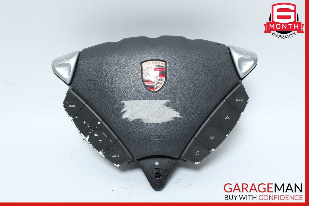 03-10 Porsche Cayenne 955 957 Steering Wheel Airbag Air Bag Black OEM