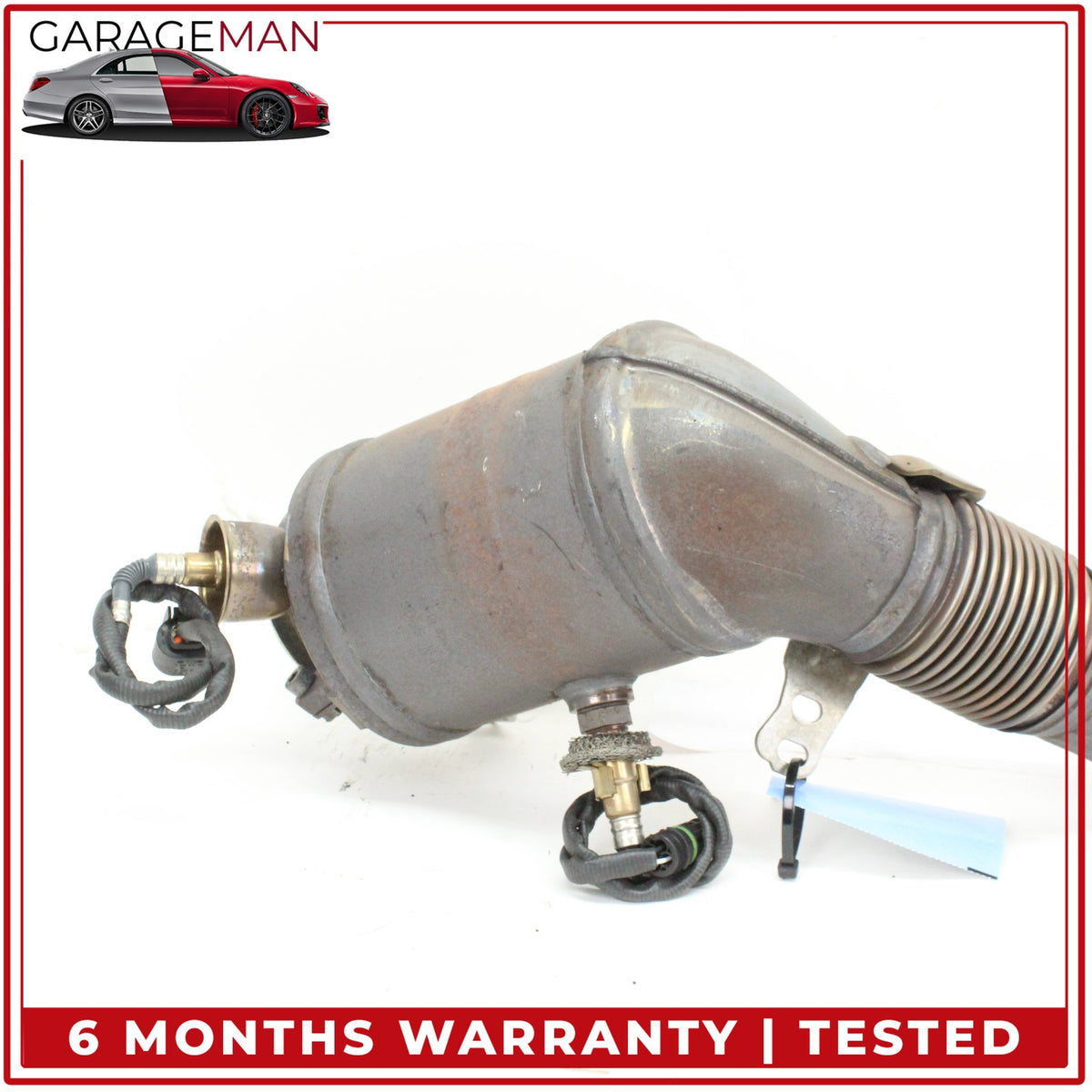 2010-2017 BMW 550i F07 Left Driver Side Exhaust Downpipe 7645441 OEM