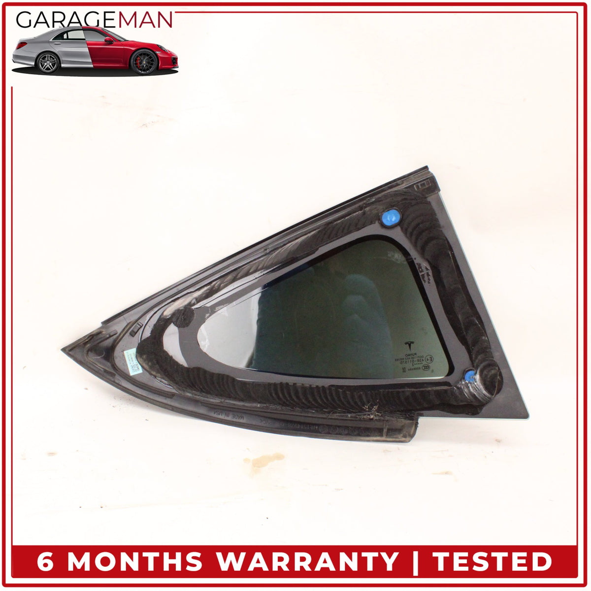 2017-2023 Tesla Model 3 Rear Left Driver Side Quarter Window Glass OEM