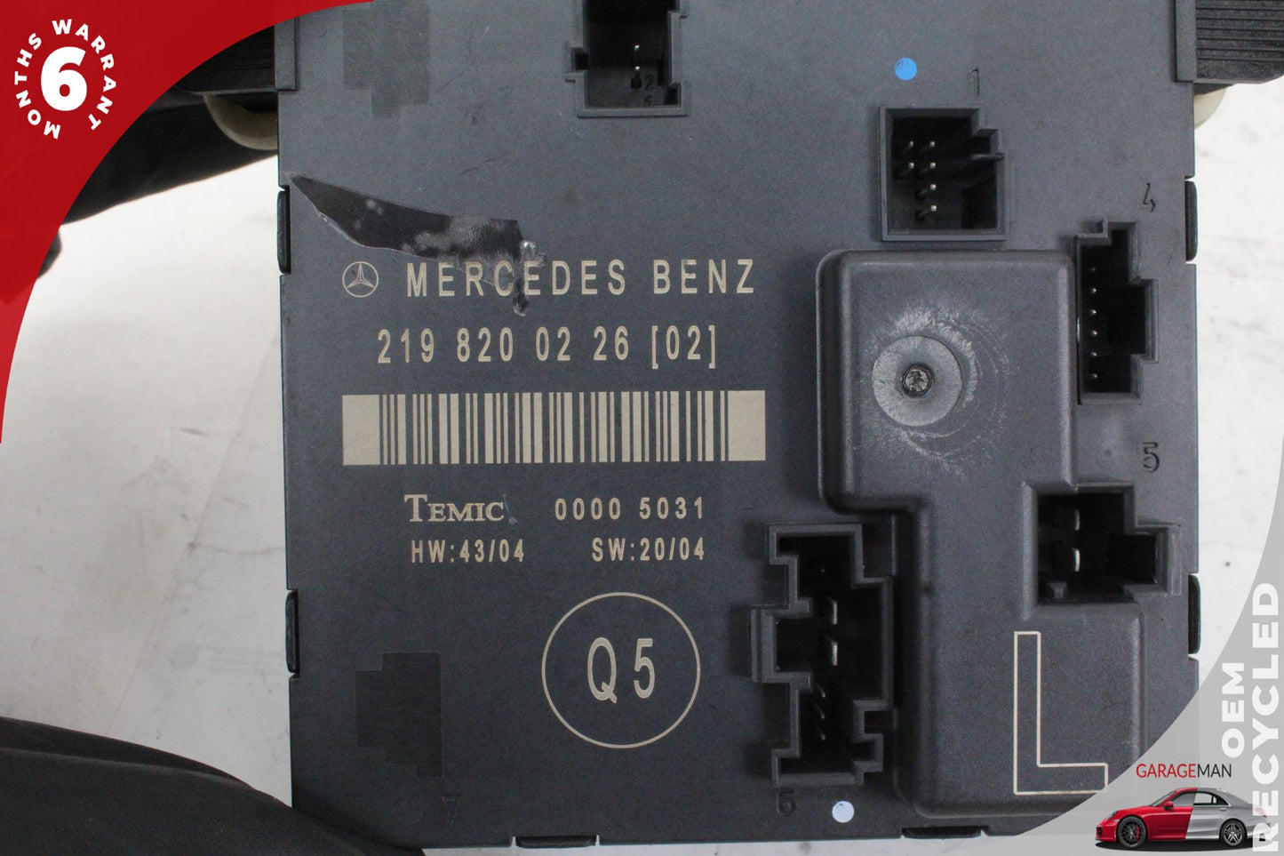 06-11 Mercedes CLS500 W219 Rear Left Door Control Module 2198200226 OEM